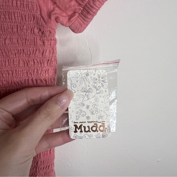 NWT Mudd Dusty Pink Crop Top - Picture 6 of 9